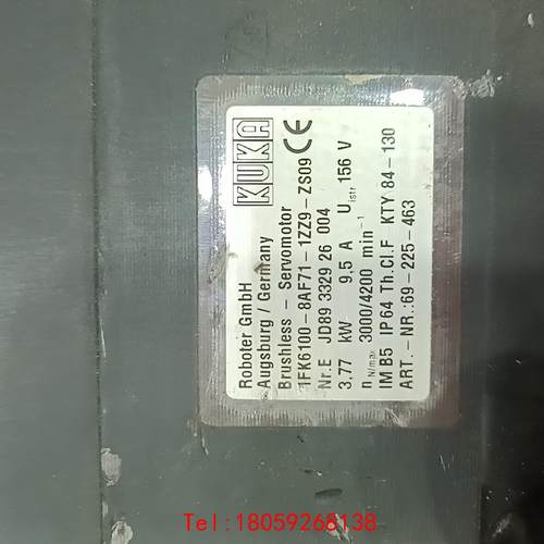【非标价】KUKA库卡电机，1FK6100-8A71-1ZZ9-ZS0