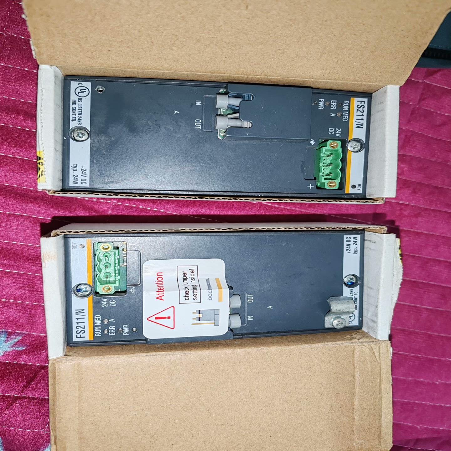 巴赫曼FS211/N光纤模块,功能包好,成色如图,新款。带包