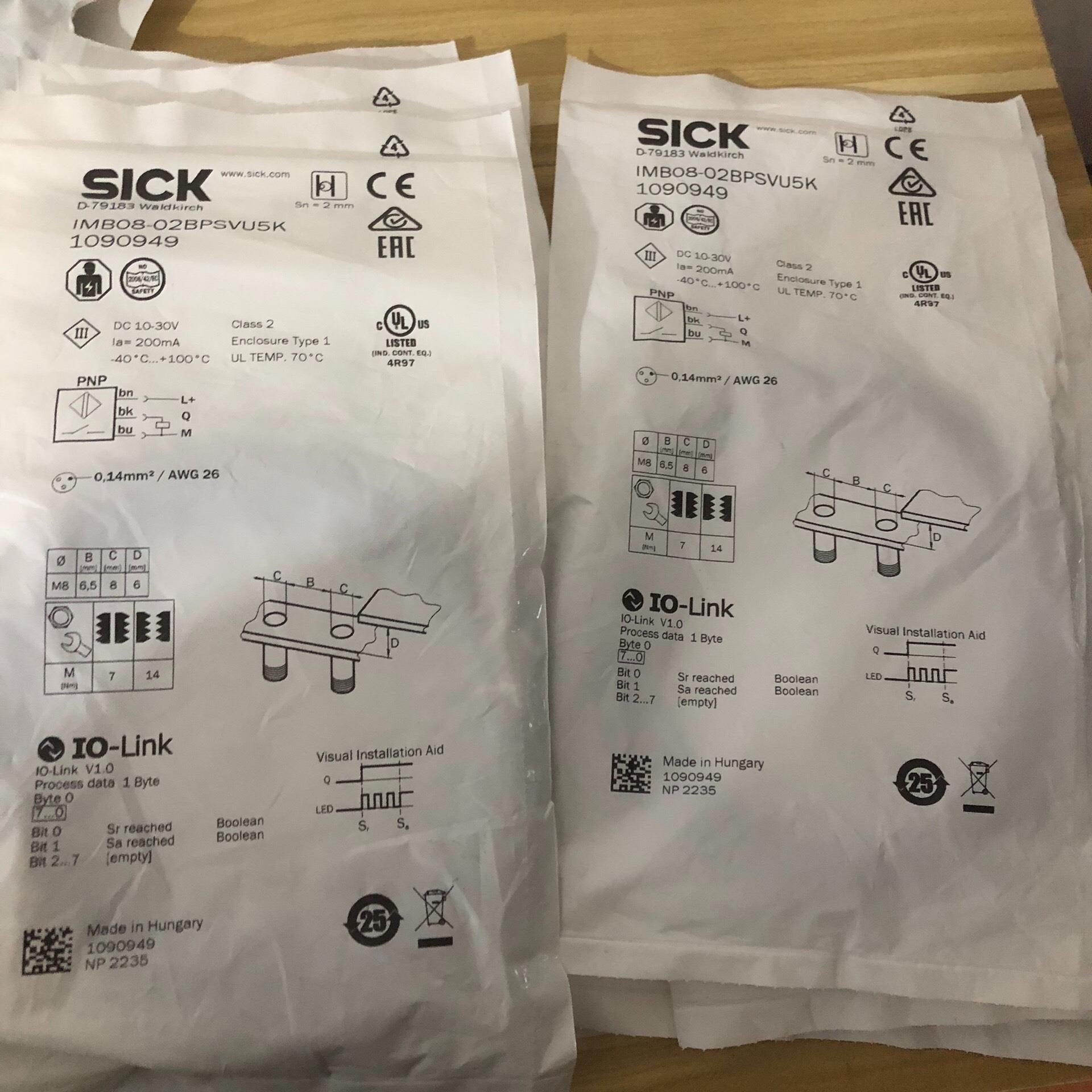 IMB08-02BPSVU5K，1090949，西克传感器，