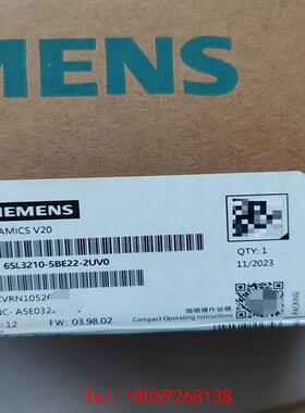 【非标价】西门子6SL3210-5BE22-2UV0变频器