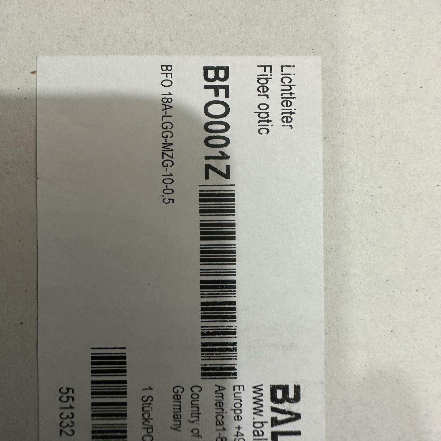 (设备配件)BFO 18A-LGG-MZG-10-0,5 BFO001Z