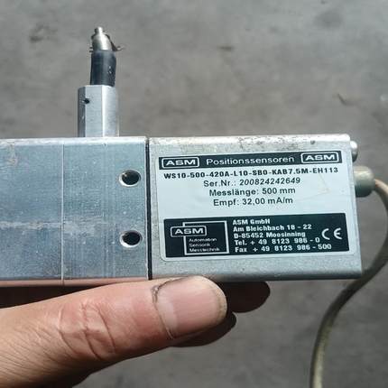 （设备配件）拆机ASM拉线位移传感器，WS20-500-420A-L10