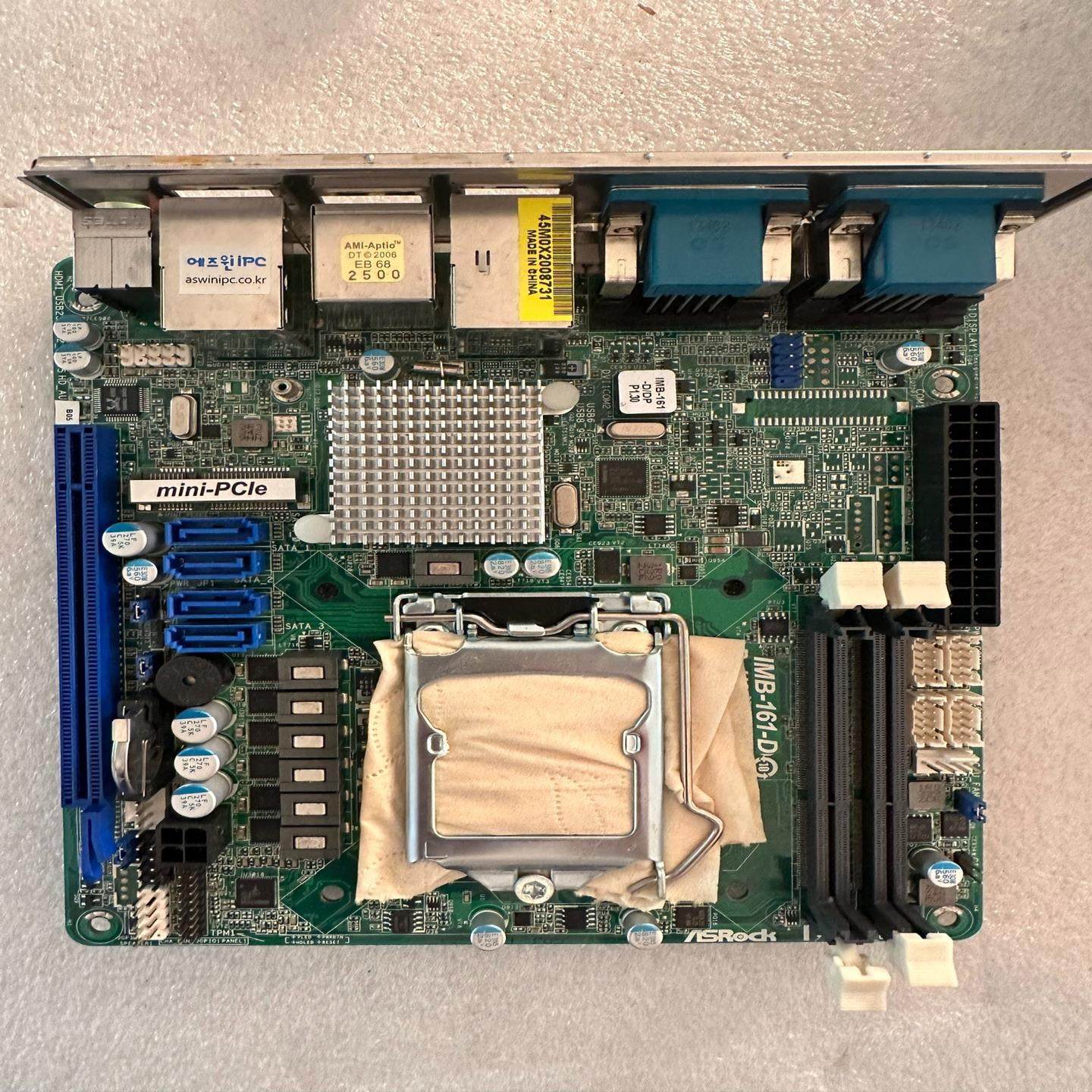 华擎imb 161-d 工控机主板h61双千兆itx50