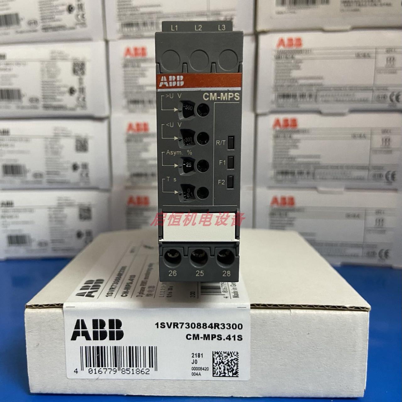 ABB三相监视器 CM-MPS.41S，货号：1SVR730884R3300议价