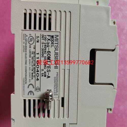 【荣强工控】三菱PLC FX3G-60MT/ES-A，成色如图，功能包好