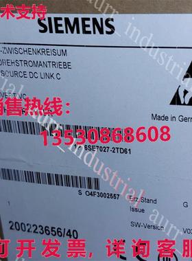 原装供应6SE7027-2TD61 SIM0VERT MD Inverter unit DC510-650V,3