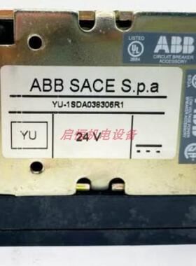 ABB欠压脱扣器 YU 24VDC E1/6，1SDA038306R1，61000656