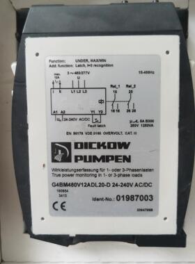 OICKOW PUMPEN原装控制模块G4BM480V12A议价