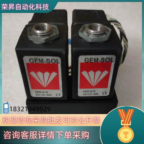 现货GEM-SOL以色列电磁阀GEM-B-33