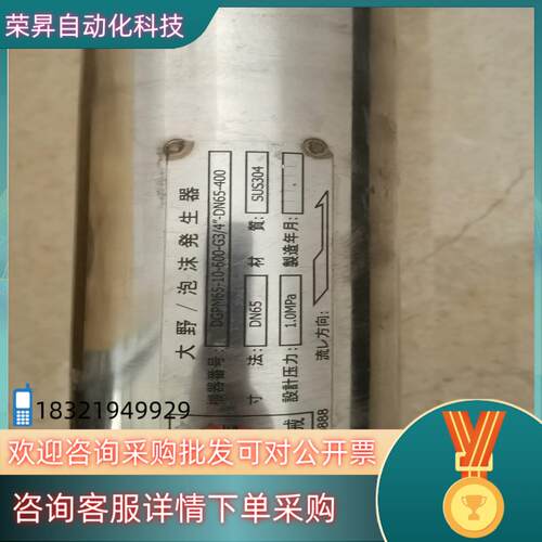 大野泡沫发生器DGPM65-10-600-G3/4-DN65