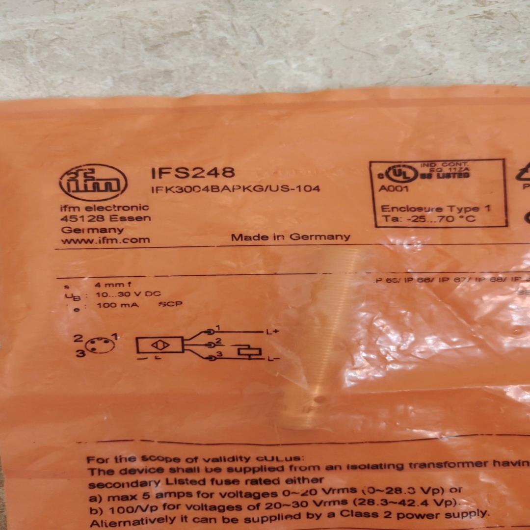 全新原装易福门IFS248