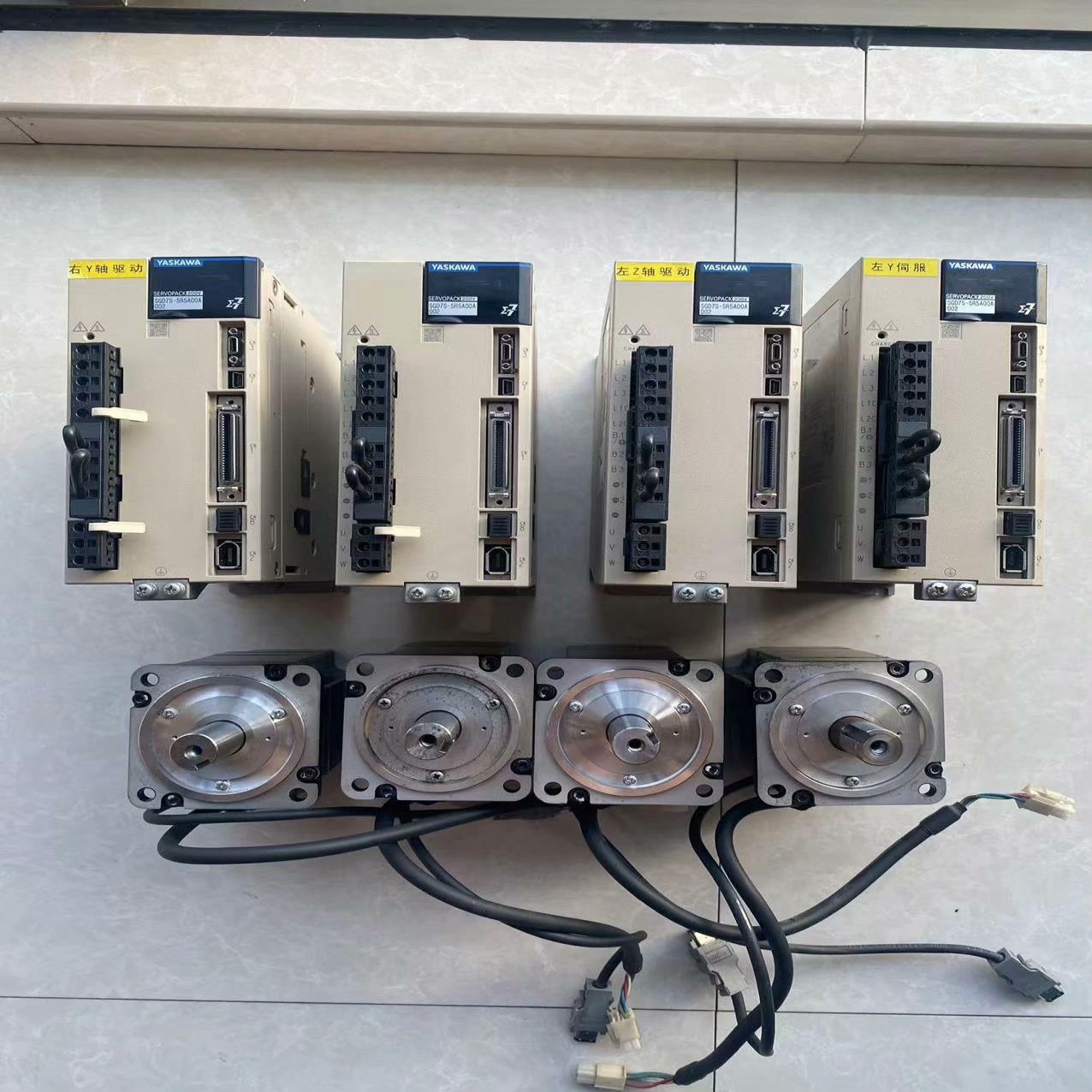 （设备配件）安川7系伺服电机750W，驱动器SGD7S-5R5A00A0