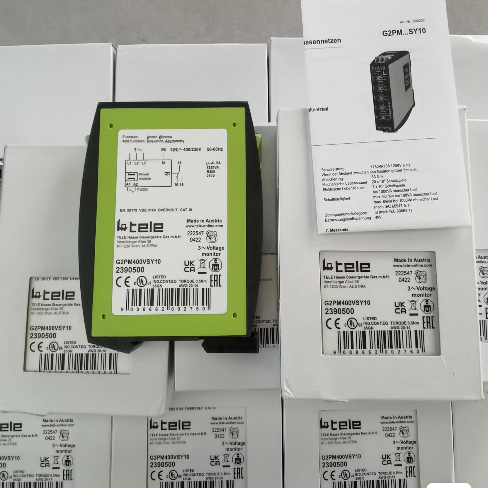 TELE 三相电压监控继电器 G2PM400VSY10TR