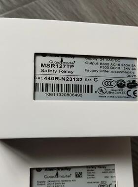 全新AB罗克韦尔安全继电器MSR127TP 440R-N23