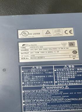 [德峰] ryh751f5-RG2驱动伺服电机富士GYB751D5-