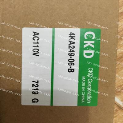 CKD喜开理先导式3.5通电磁阀4KA249-06-B-AC100V议价