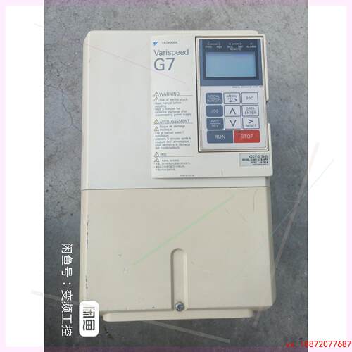 (非标价)安川5.5kw，CⅠMR-G7B45P5 拆机无修，工作正常
