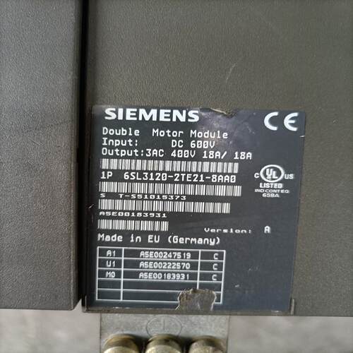 （设备配件）西门子S120 双轴18A 6SL3120-2TE21-8A