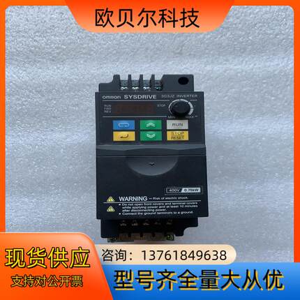 变频器0.75kw，3G3JZ-A4007，功能正常