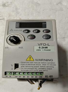 {莱茵电子商行}台达变频器处理VFD002L21A成色如图功能包好实