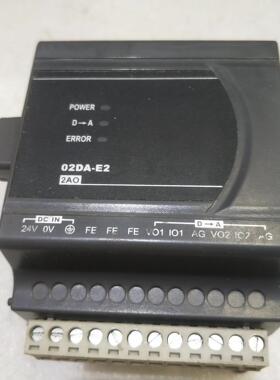 DVP02DA-E2 台达PLC扩展模块  功能正常