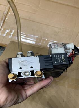 [德峰]电磁阀H4V210－08。DC24V。实物拍摄。功能完好。整