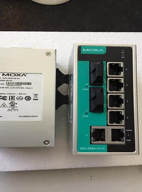 摩莎MOXA 交换机 EDS-208A-MM-SC 原装正品