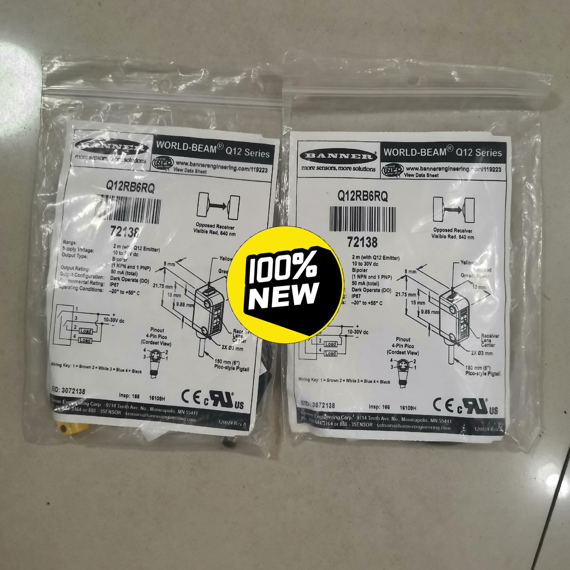 正品现货邦纳BANNER传感器Q12RB6RQ