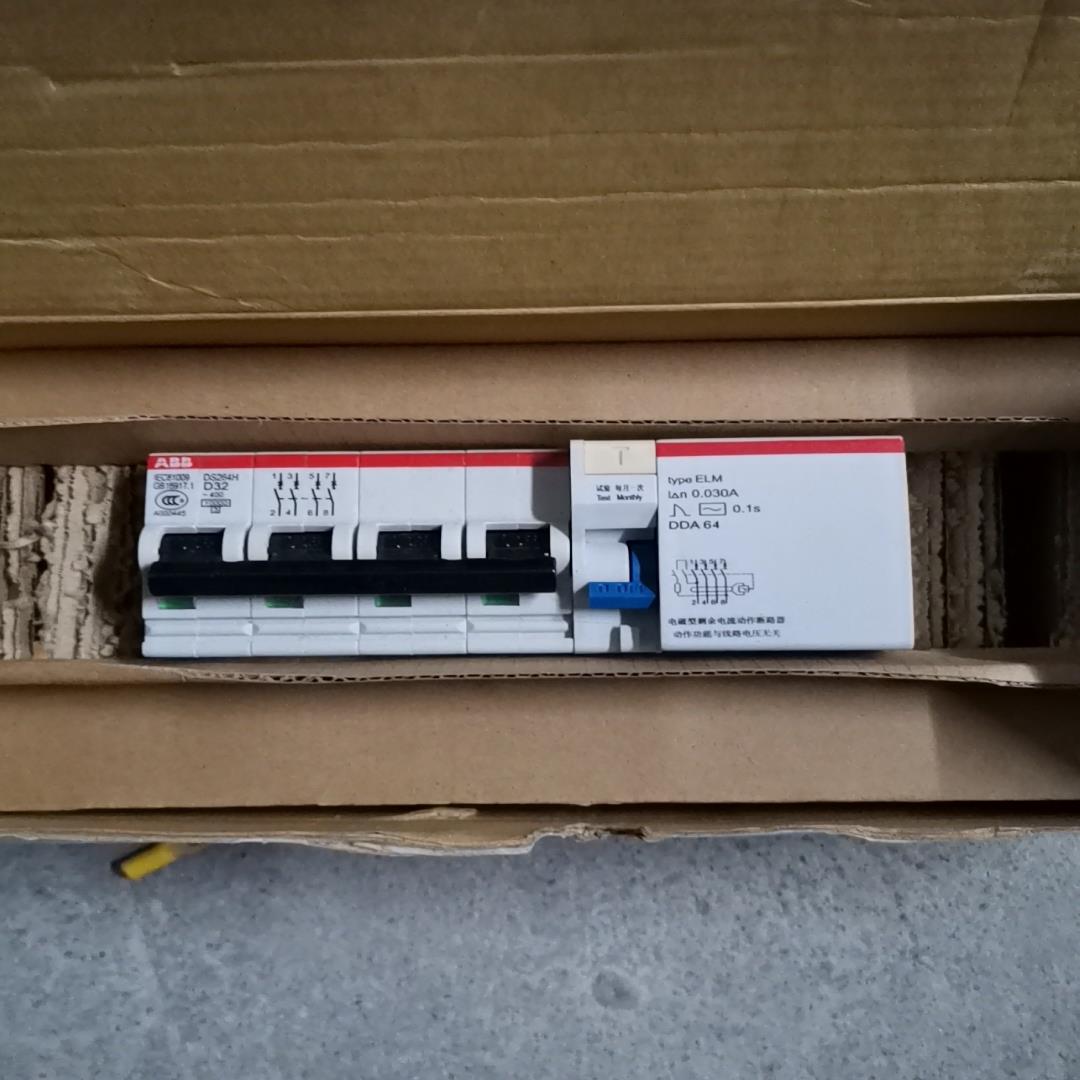 原装ABB剩余电流动作断路器 DS264H D32/0.03