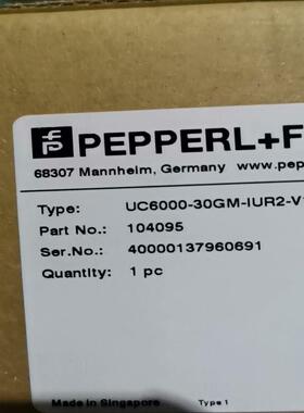 UC6000-30GM-IUR2-V15全新原装倍加福超声波