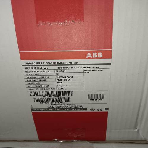 （设备配件）ABB塑壳断路器T5H400 PR221DS-LSI R40