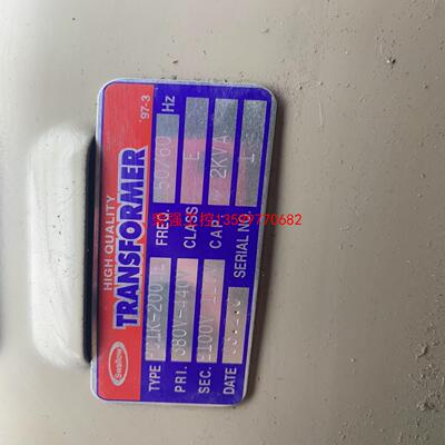 【荣强工控】二手日本进口SWALLOW隔离变压器380V-440V/11