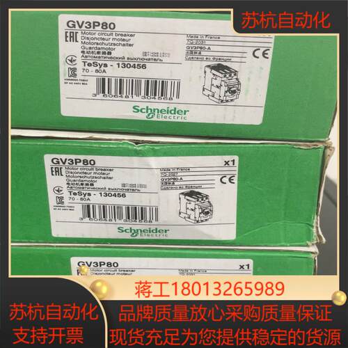 断路器 GV3P80 70-80A 全新原装正品