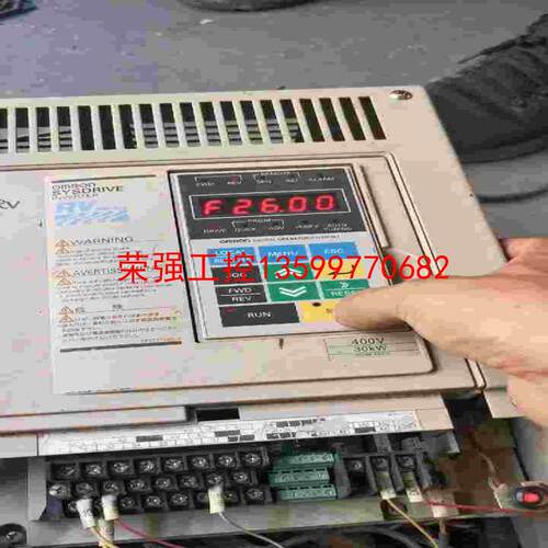 【荣强工控】拆机欧姆龙3G3RV30KW成色一般，少下盖，