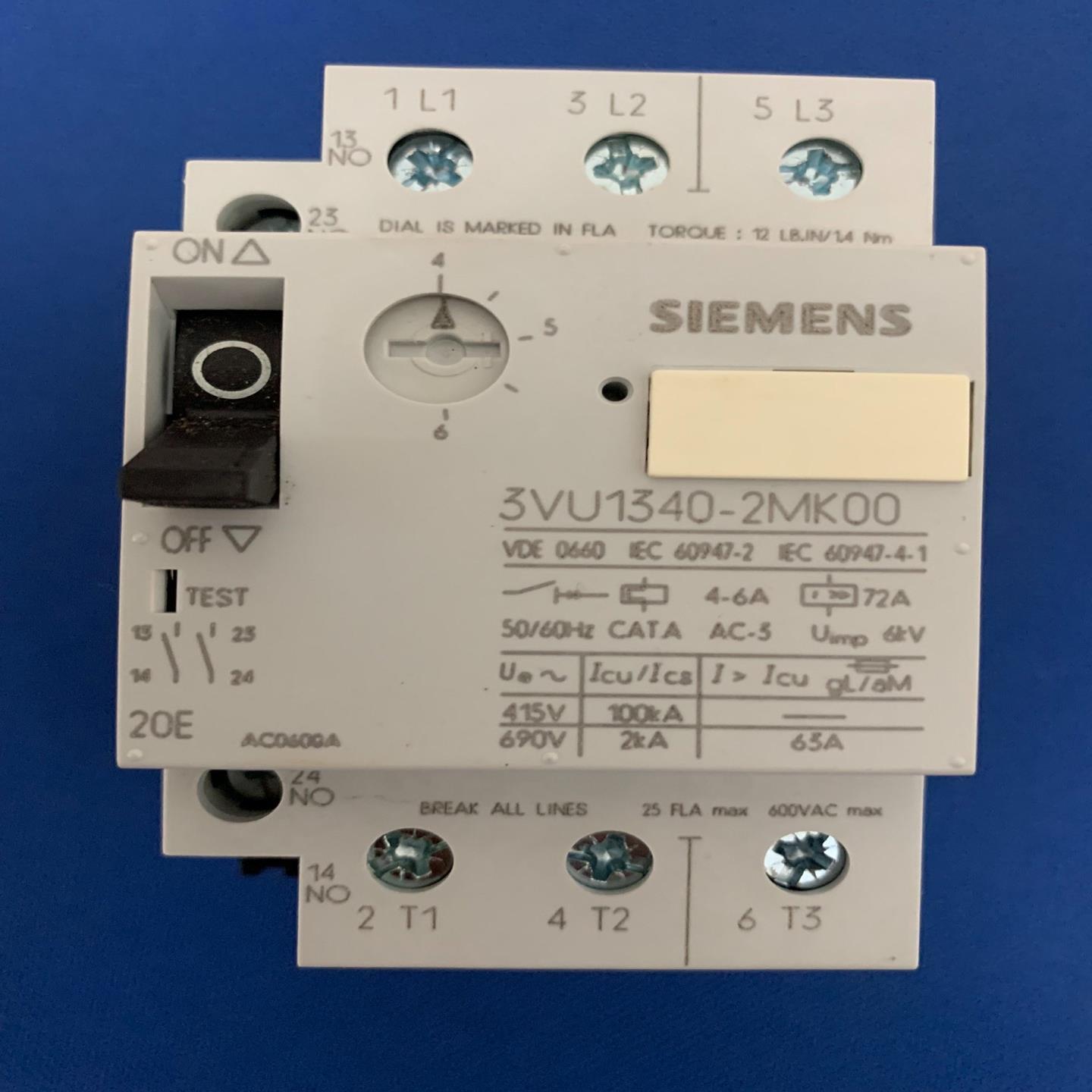 西门子断路器3VU1340-2MK00