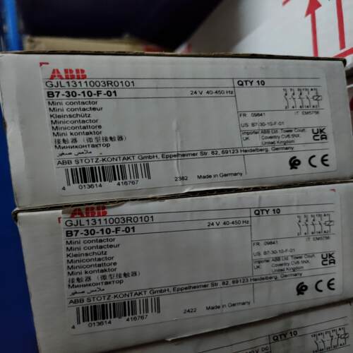 ABB微型接触器 B7-30-10-F-01  24V议价