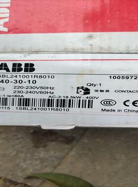 【工控自动化】ABB接触器A40-30-10，实物拍摄，议价