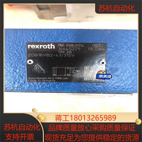 力士乐溢流阀ZDB10VB2-41/315V，德力士乐R