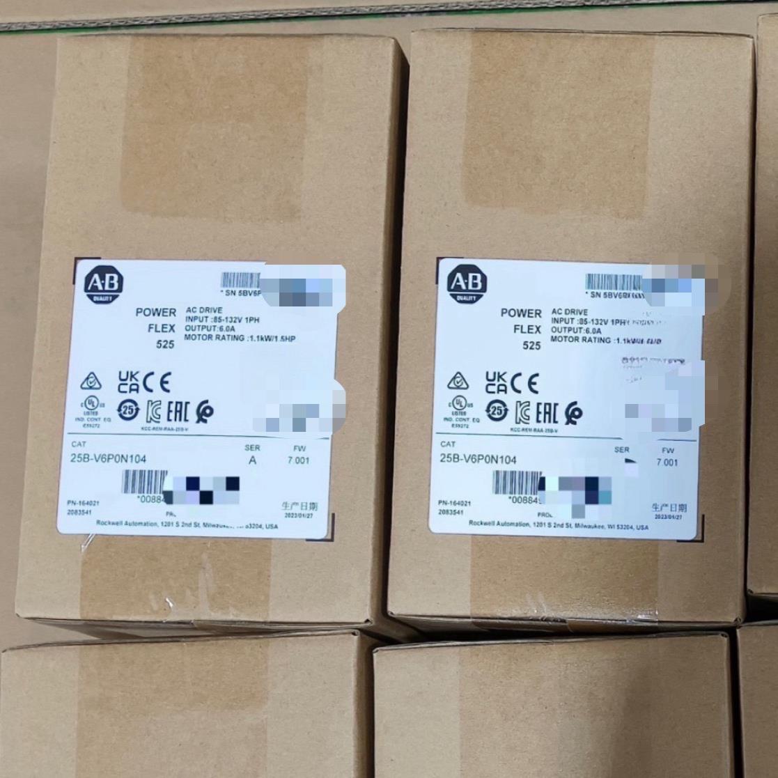 25B-V6P0N104 变频器 1.1 kW 全新AB原装