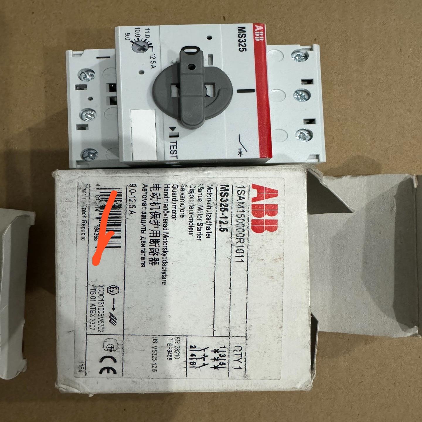 ABB电动机保护断路器，