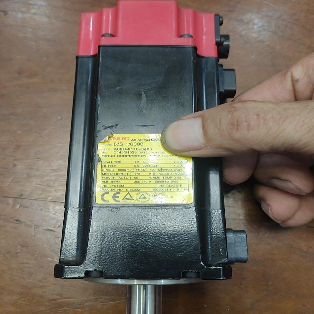 A06B一0116一B403。发那科伺服马达带刹车。500W