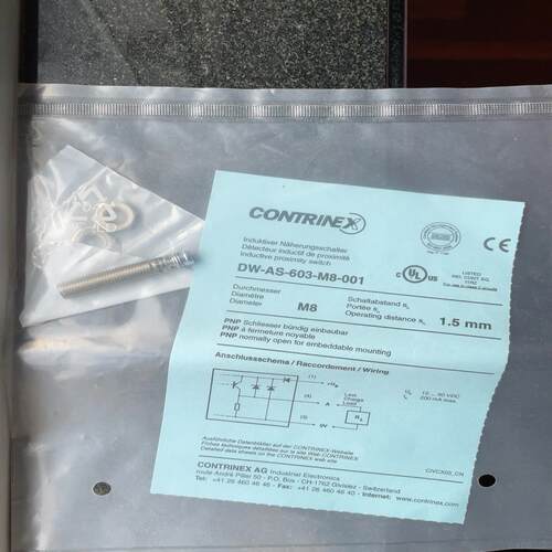瑞士CONTRINE科瑞DW-AS-603-M8-001原装
