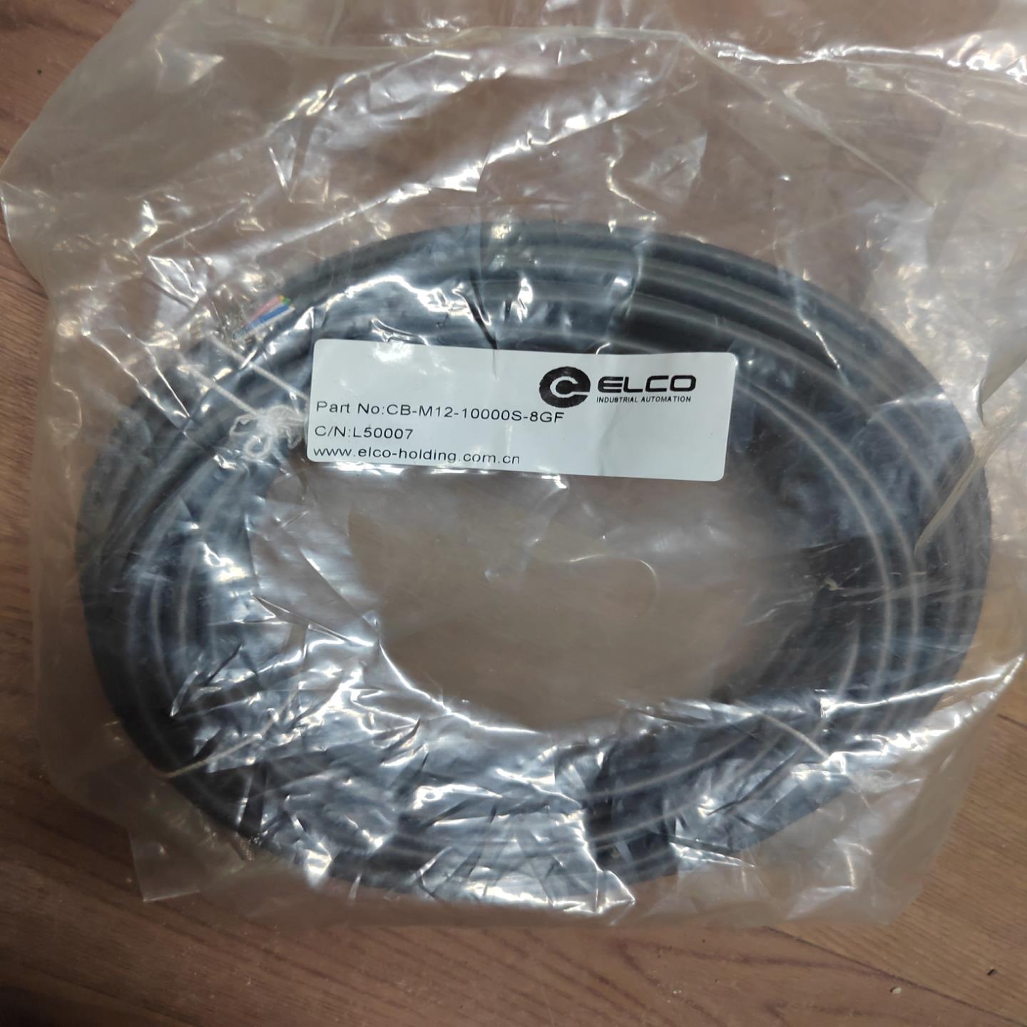 10米7芯M12预铸线母头 宜科L5007 CB-M12-1