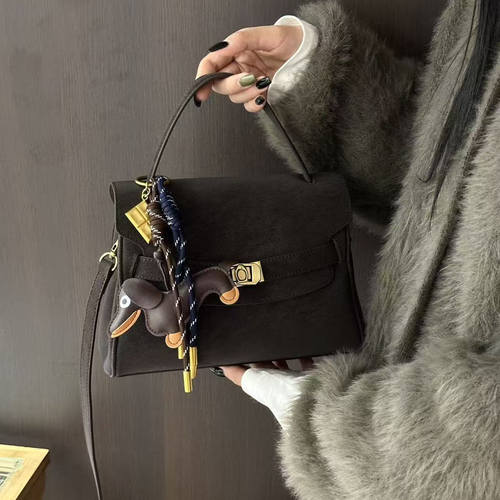 手工擦色凯莉包托特包小众设计包