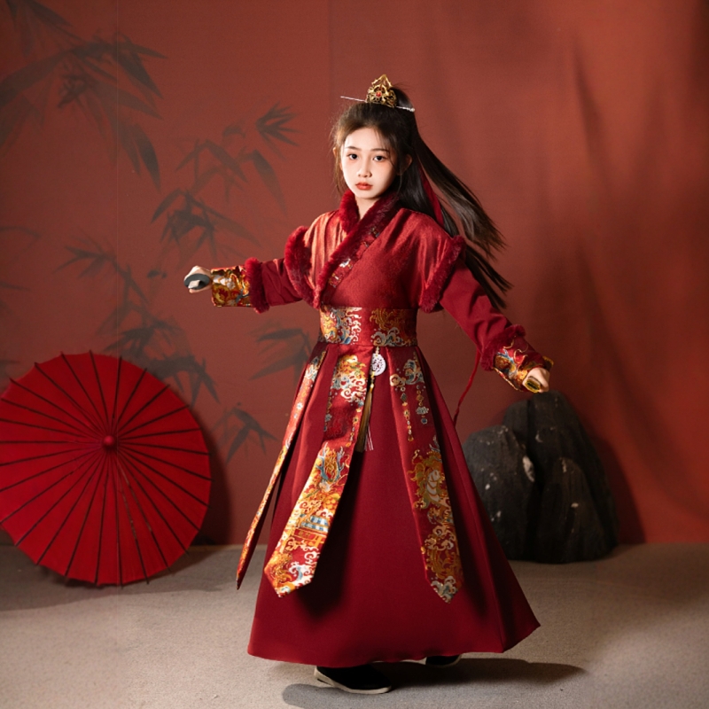 风盛郁汉服古装花木兰加厚演出服