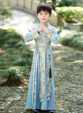 汉服男童春秋原创儿童古装中国风侠客公子哥古风帅气男孩演出唐装