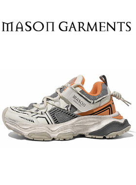 MASON GARMENTS老爹鞋男网面厚底增高运动炸街复古超火春季透气款