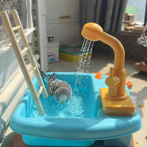 【小鸟洗澡神器】淋浴浴缸