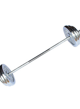 华亚（HUAYA）电镀哑铃杠铃两用双用套餐二合一举重杠铃组合健身