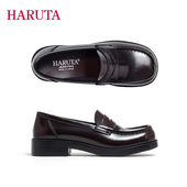 JK制服鞋 HARUTAHaruta4900日系学生中粗跟圆头英伦风单鞋 小皮鞋 乐